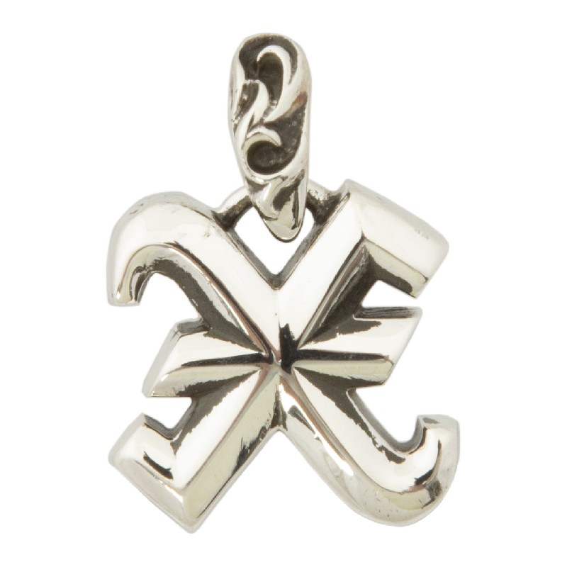 楽天市場】CHROME HEARTS ALPHABET PENDANT- LETTER X クロムハーツ