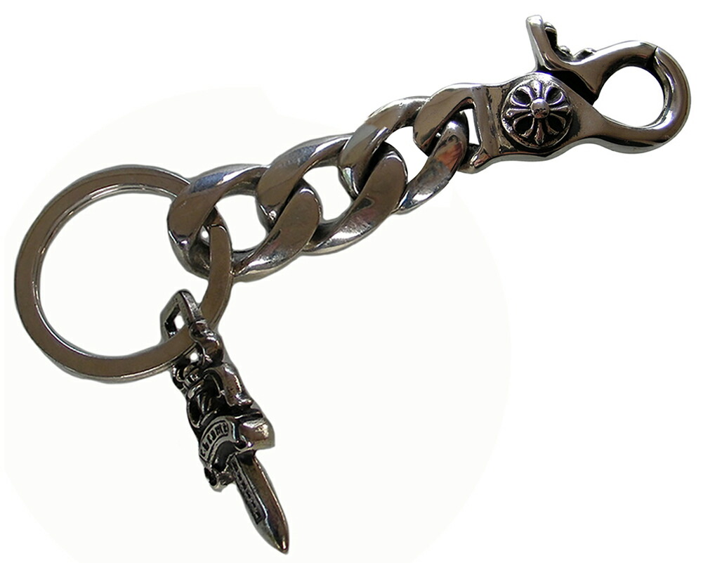 楽天市場】CHROME HEARTS CLASSIC LINK KEY RING CLIP W/ DAGGERクロム