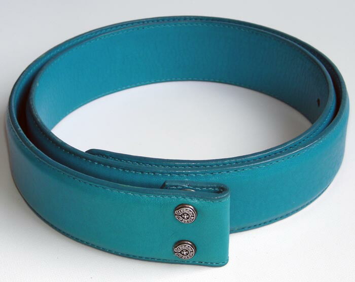 楽天市場】クロムハーツ ベルトストラップ ブルーレザー”1.5 ” ホース