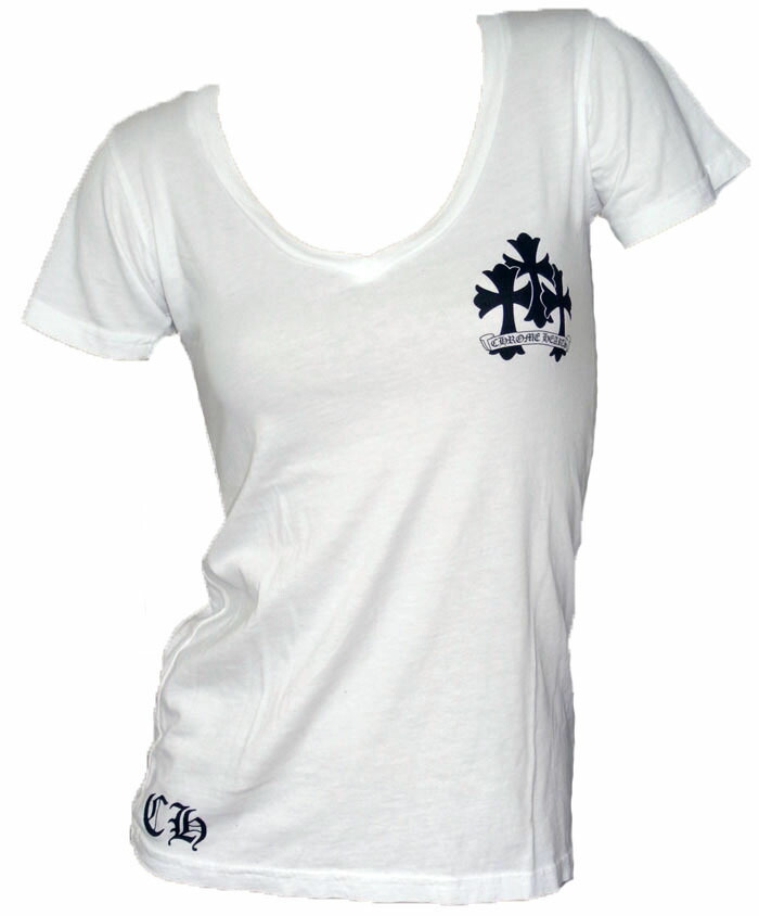 楽天市場】クロムハーツ レディース 半袖Tシャツ Vネック新作 クロス