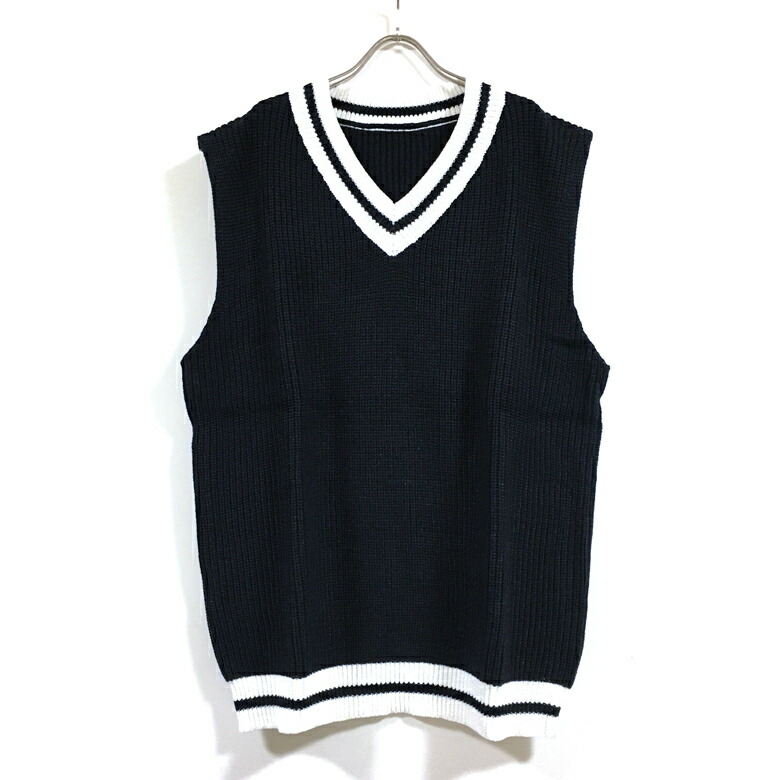 楽天市場】【 アウトレット 】 畦編み ライン Vネック ビッグ