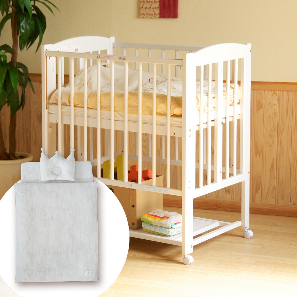 楽天市場】日本製 ベビーベッド 「ミニ ワンタッチハイベッド プチ