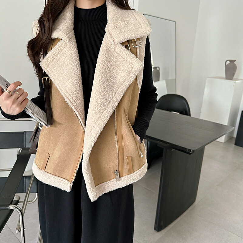 楽天市場】【OUTLET！クーポンで3,546円】 ベスト レディース ボア