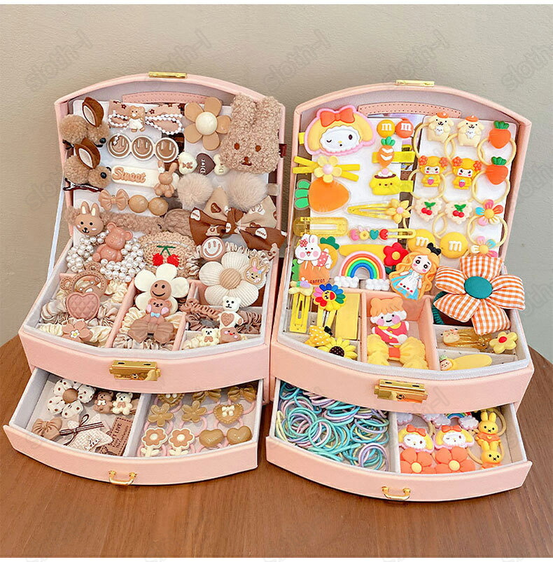 楽天市場】髪飾り ヘアクリップ ケース付き 12種類 超豪華な福袋