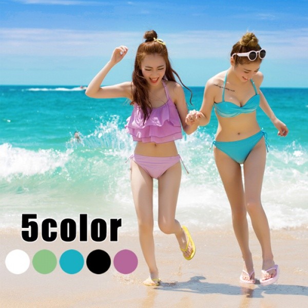 楽天市場】【処分特価】 水着 レディース ふんわりフリルビキニ3点