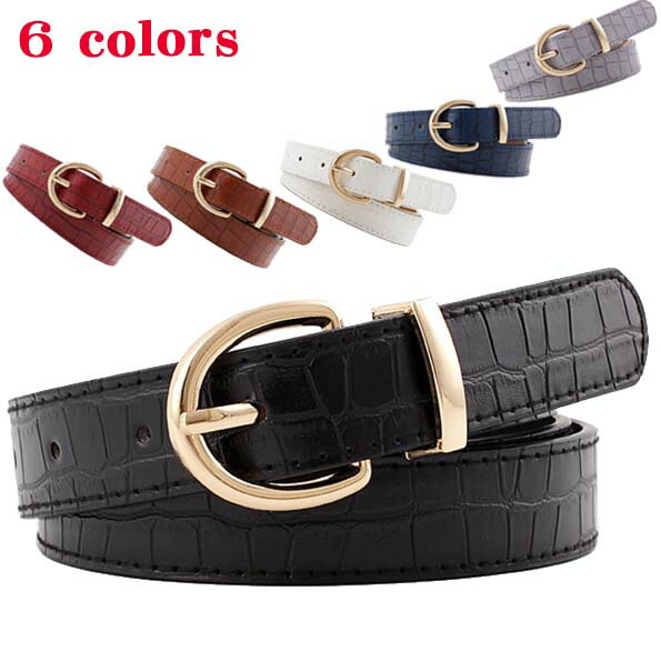楽天市場】2.3cm【Crocodile レザーベルト】クロコ柄 金 ゴールド