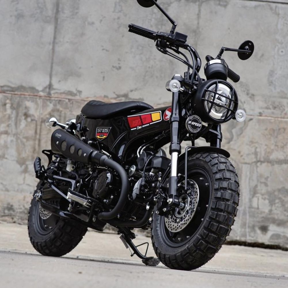 楽天市場】ホンダ ダックス125用レトロショートスクランブラーマフラー