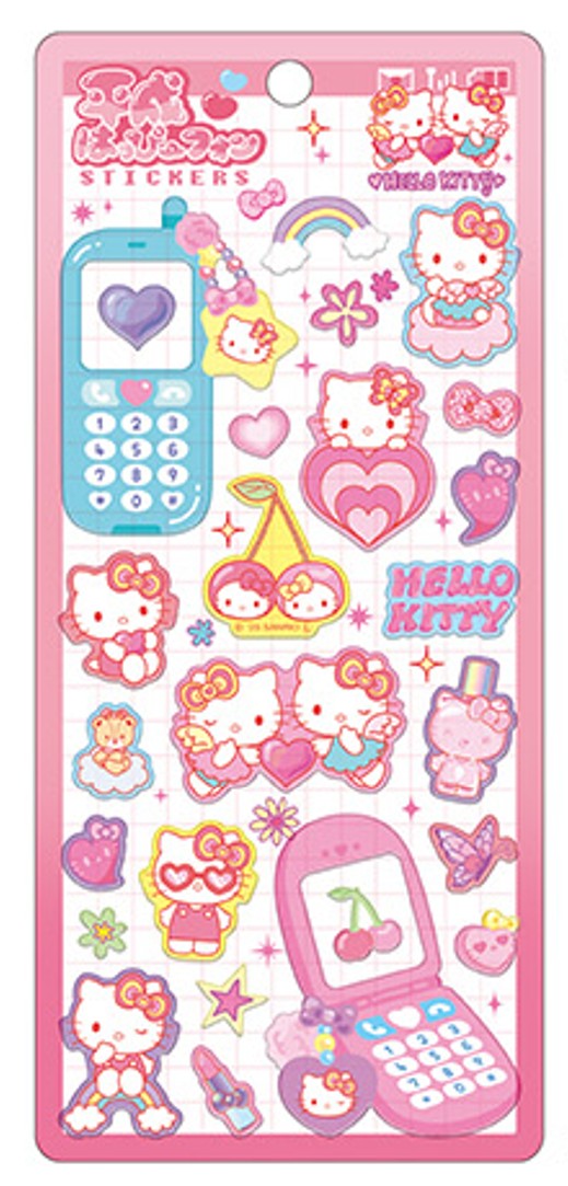 楽天市場】サンリオキャラクターズ 平成ハッピーフォンステッカー