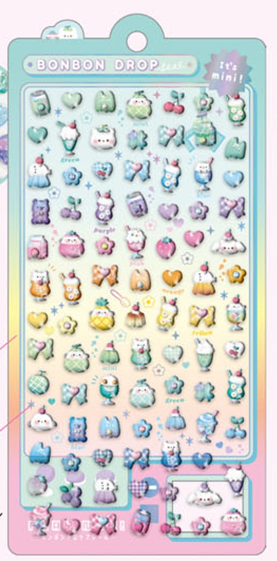 楽天市場】予約 2026年1月下旬 再入荷 ボンボンドロップシール（ミニ
