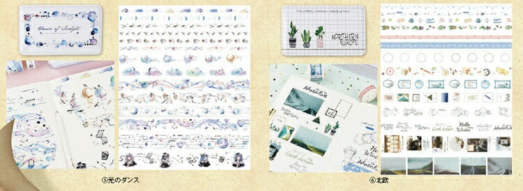 楽天市場】マスキングテープ 東京アンティーク 缶入り 14巻 マステ