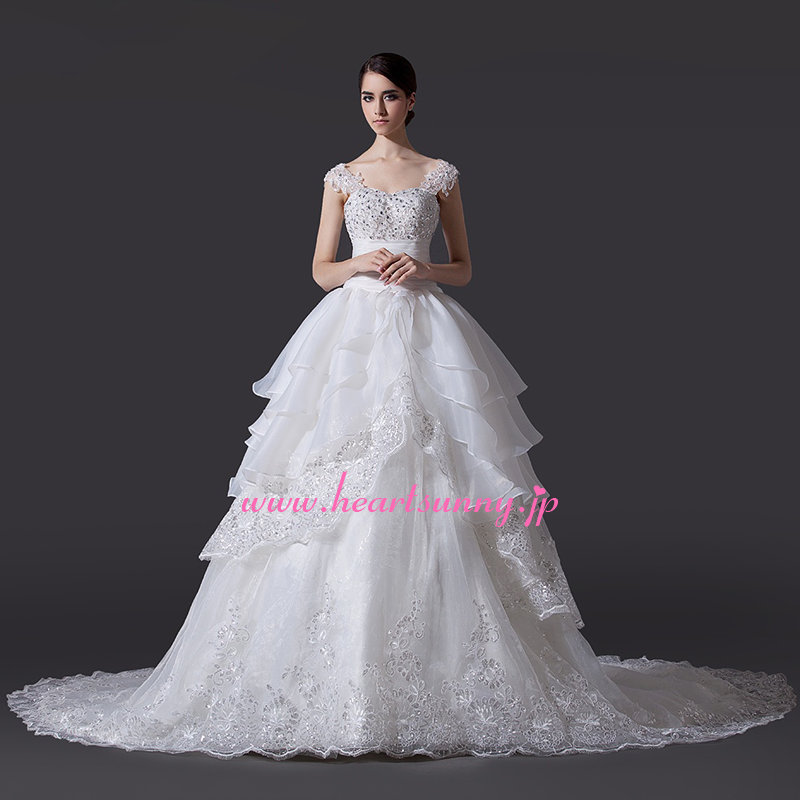 楽天市場】ウェディングドレス Aライン☆A094☆タンクトップ ビーズ