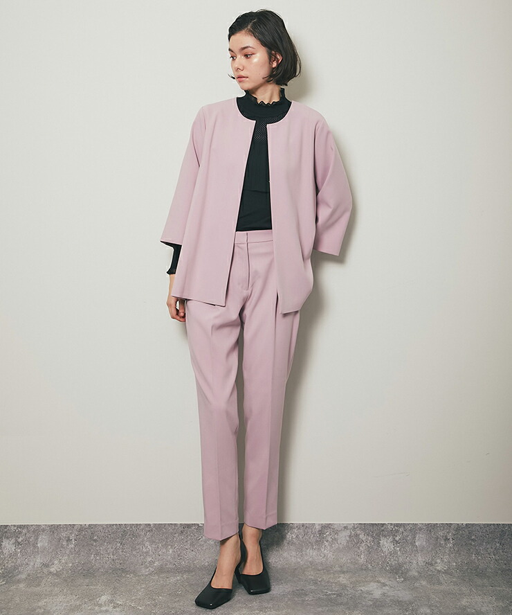 楽天市場】セレモニースーツ ノーカラージャケット ジャケット