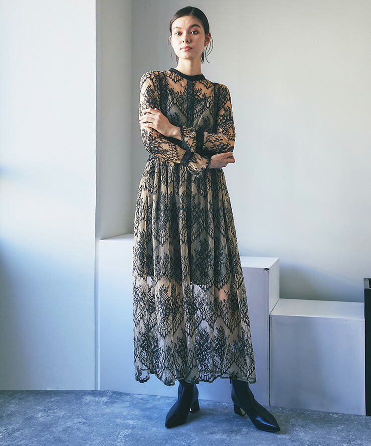 楽天市場】ハイウエスト マキシ ワンピース ドレス レディース ロング