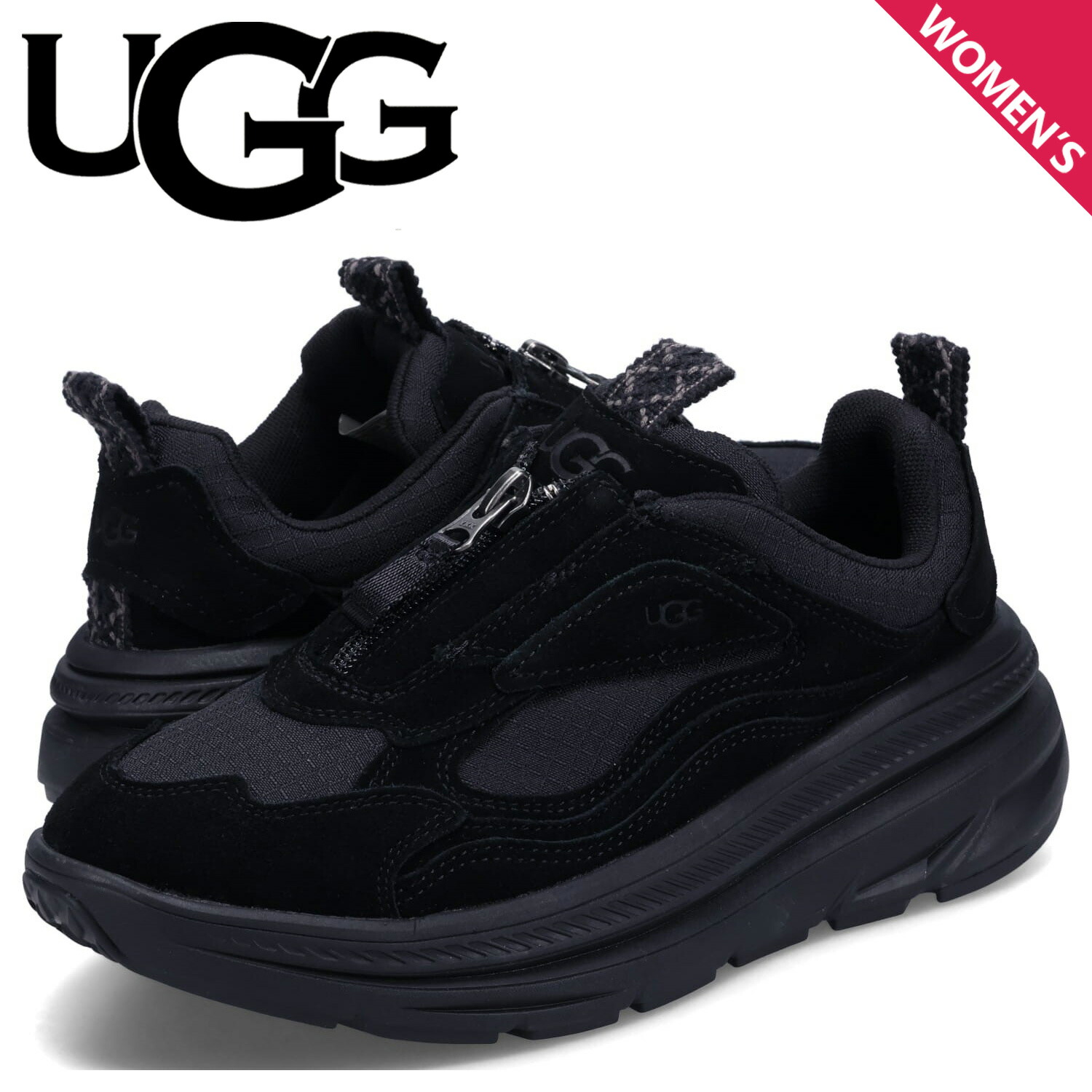 楽天市場】UGG アグ スニーカー レディース 厚底 CA1 ブラック 黒
