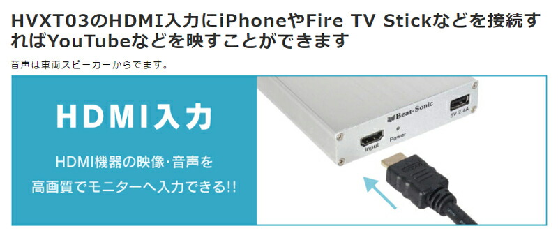 楽天市場】ビートソニック HVXT03 デジタルインプット トヨタ