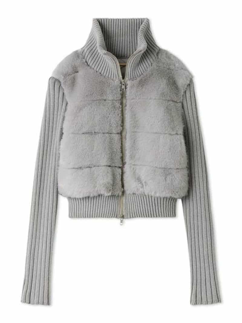 楽天市場】ファーニットブルゾン【カンヘウォン着用】 SNIDEL