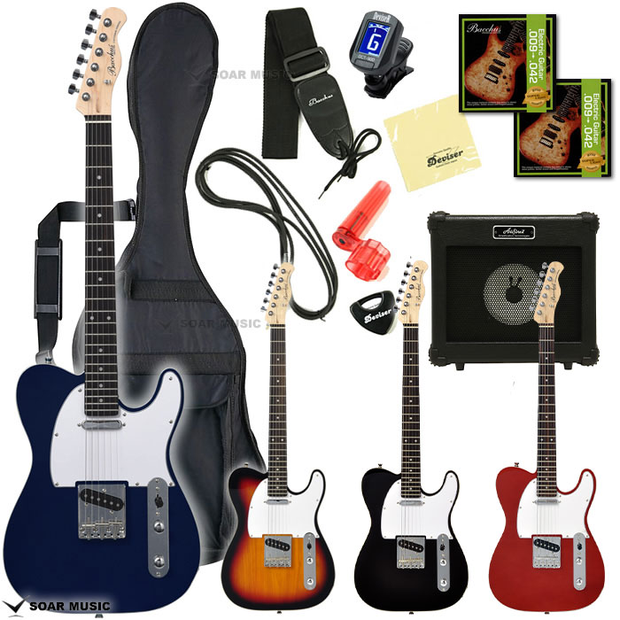 楽天市場】Bacchus バッカス BTC-1R エレキギター 初心者セット