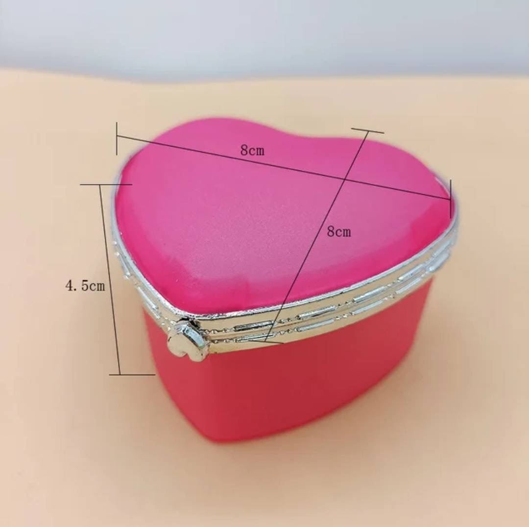 楽天市場】ミラー付きハート小物入れ ランダムカラー 24個セット