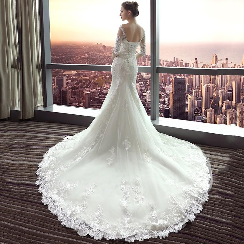 楽天市場】ウェディングドレス マーメイドライン 結婚式 ウエディング