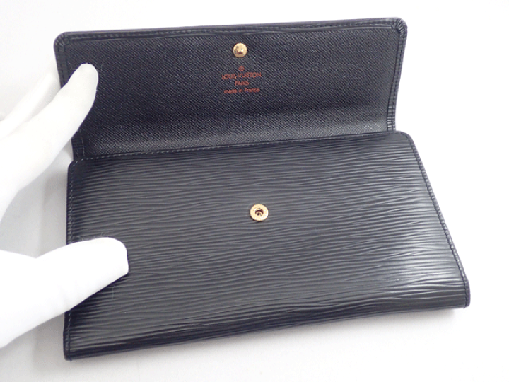 楽天市場】LOUIS VUITTON ルイヴィトン 長財布 エピ 黒 M63382【中古