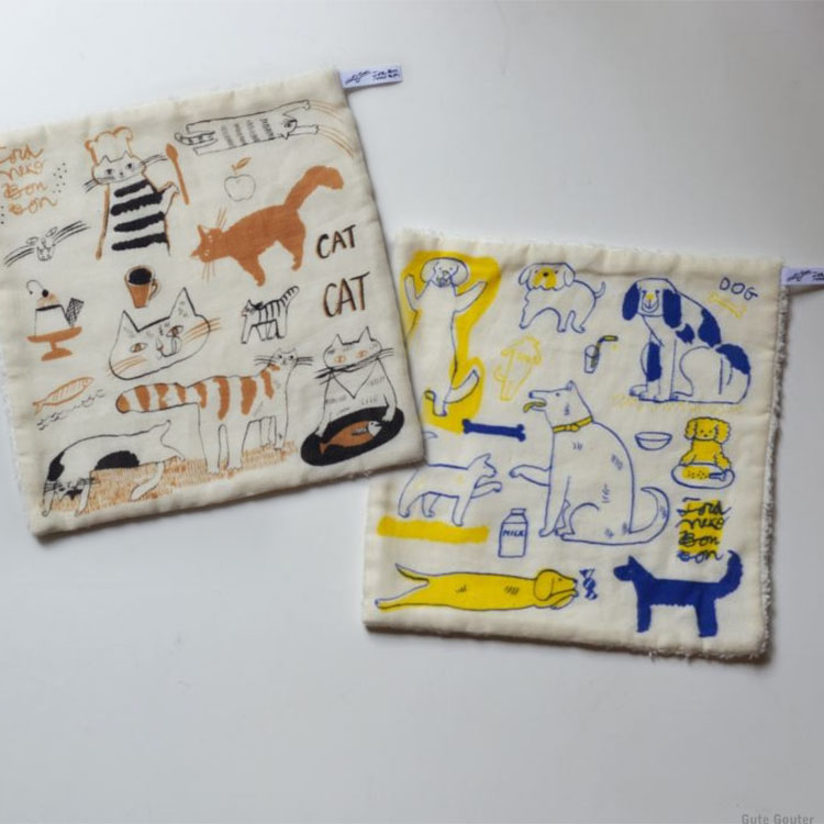 楽天市場】倉敷意匠 Classiky トラネコボンボン パイルガーゼハンカチ