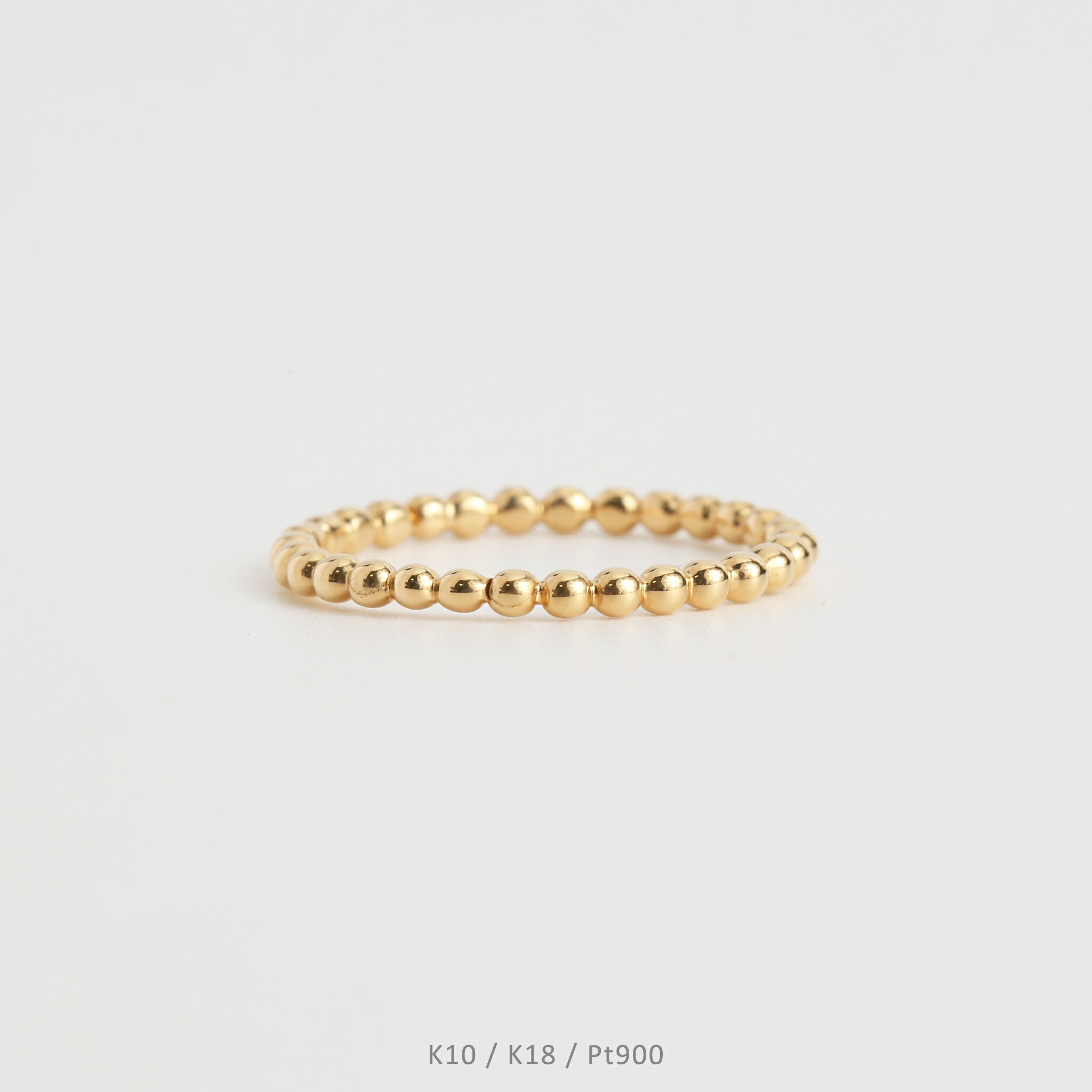 楽天市場】【Cres Ring】 K10/K18/Pt900 ボール 地金 リング 指輪 10金