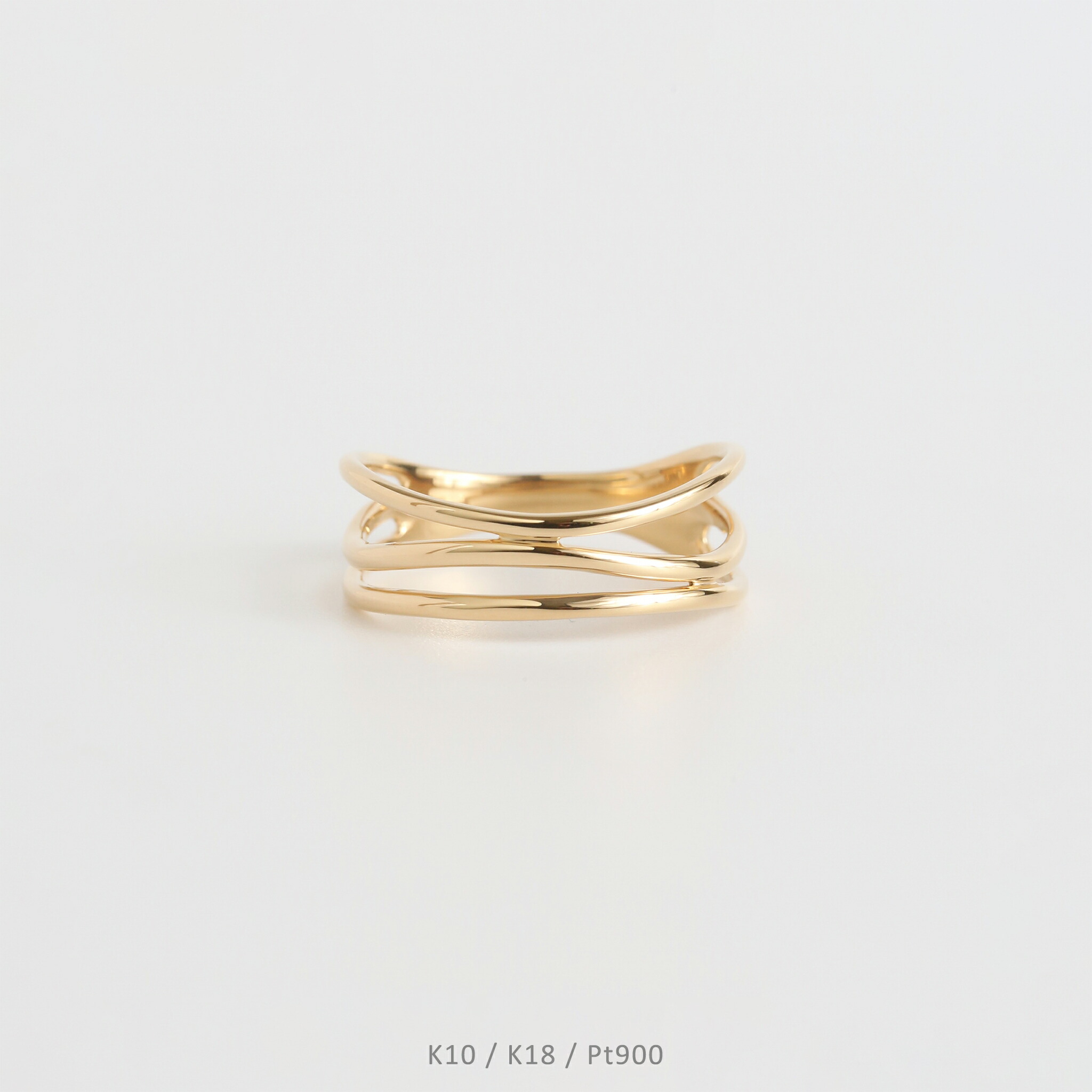 AVARON 楽天　K18 YG 地金リング　細身　ミディー　7号 Avaron（アヴァロン） シンリング イエローゴールド 細身 華奢