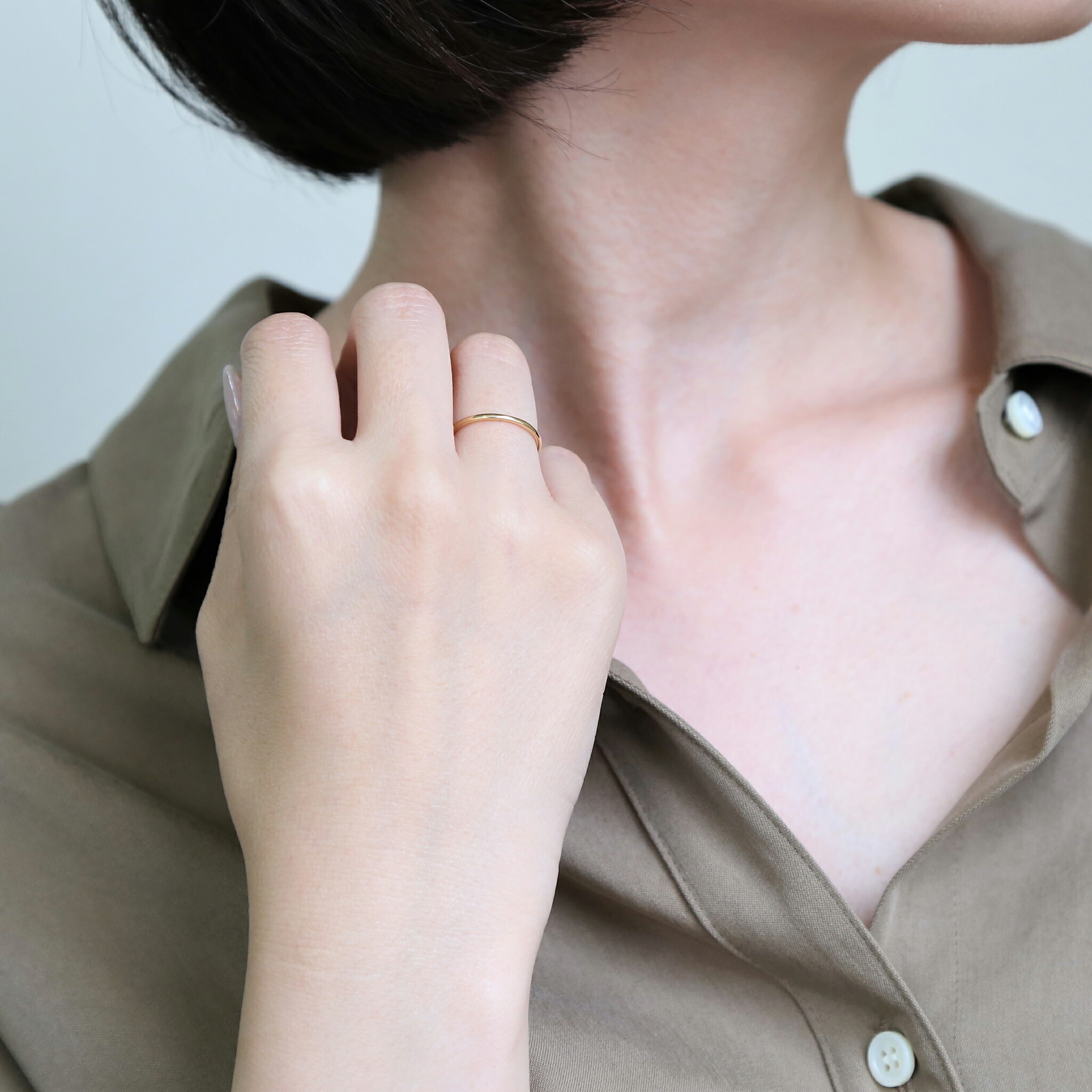 楽天市場】【Nude Ring / middy】 K10/K18/Pt900 シンリング 細身 指輪
