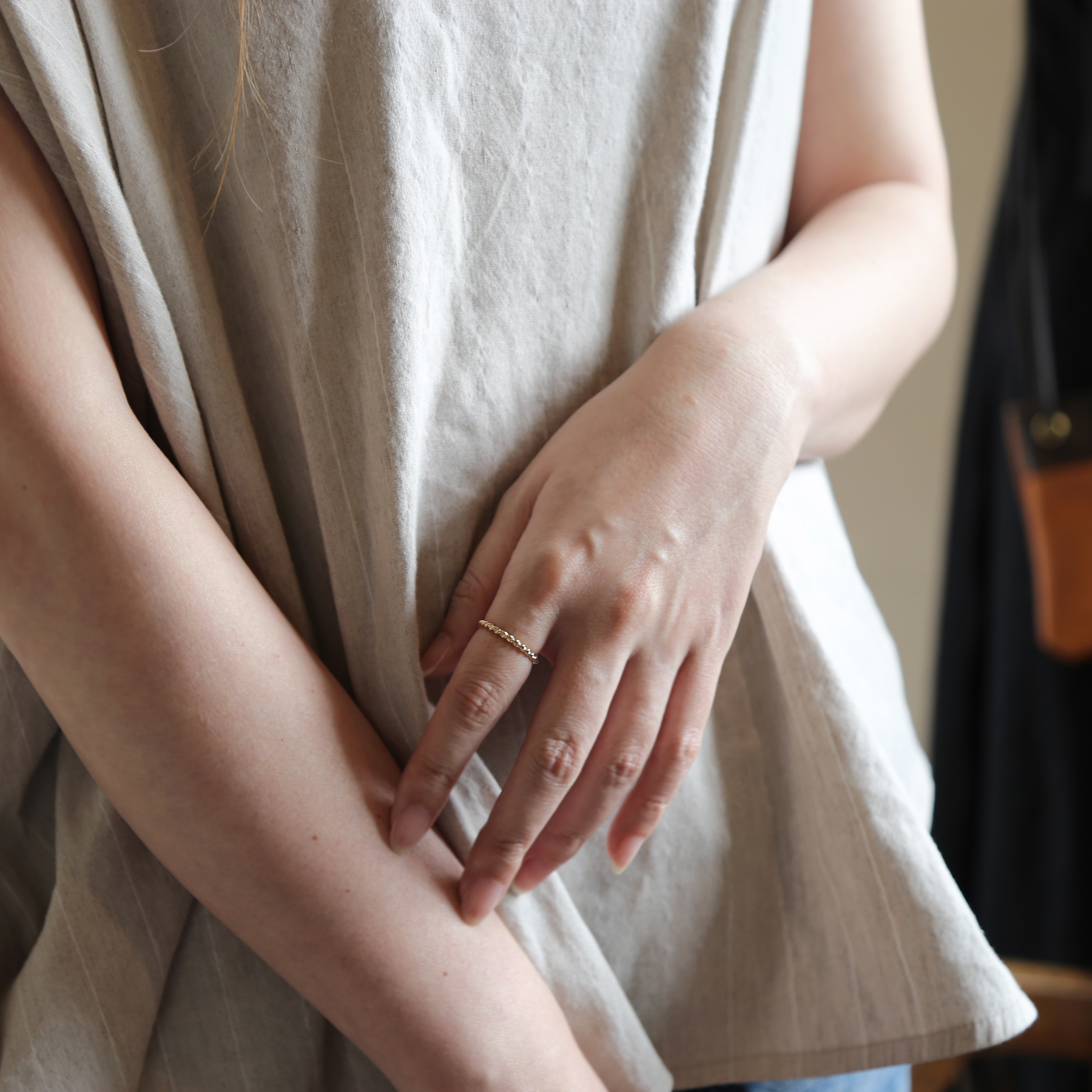 楽天市場】【Amelie Ring】 K10/K18/Pt900 一周 ツイスト 地金 リング