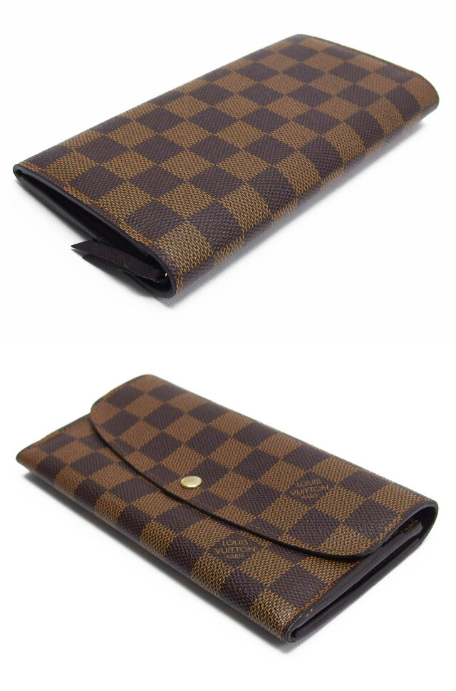 楽天市場】ルイ・ヴィトン ダミエ ポルトフォイユ エミリー 長財布