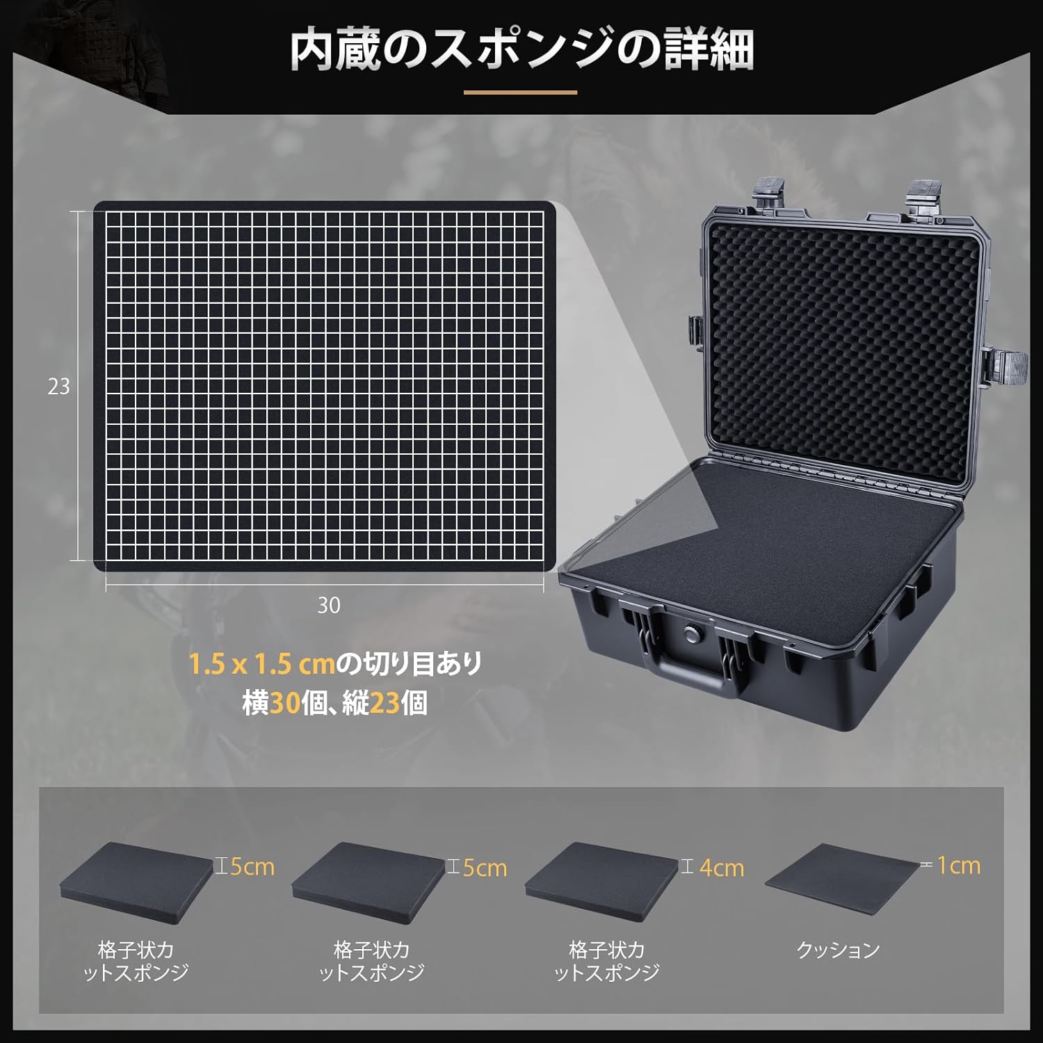 楽天市場】Lykus HC-5020 防水防塵 プロテクターケース 格子状カット