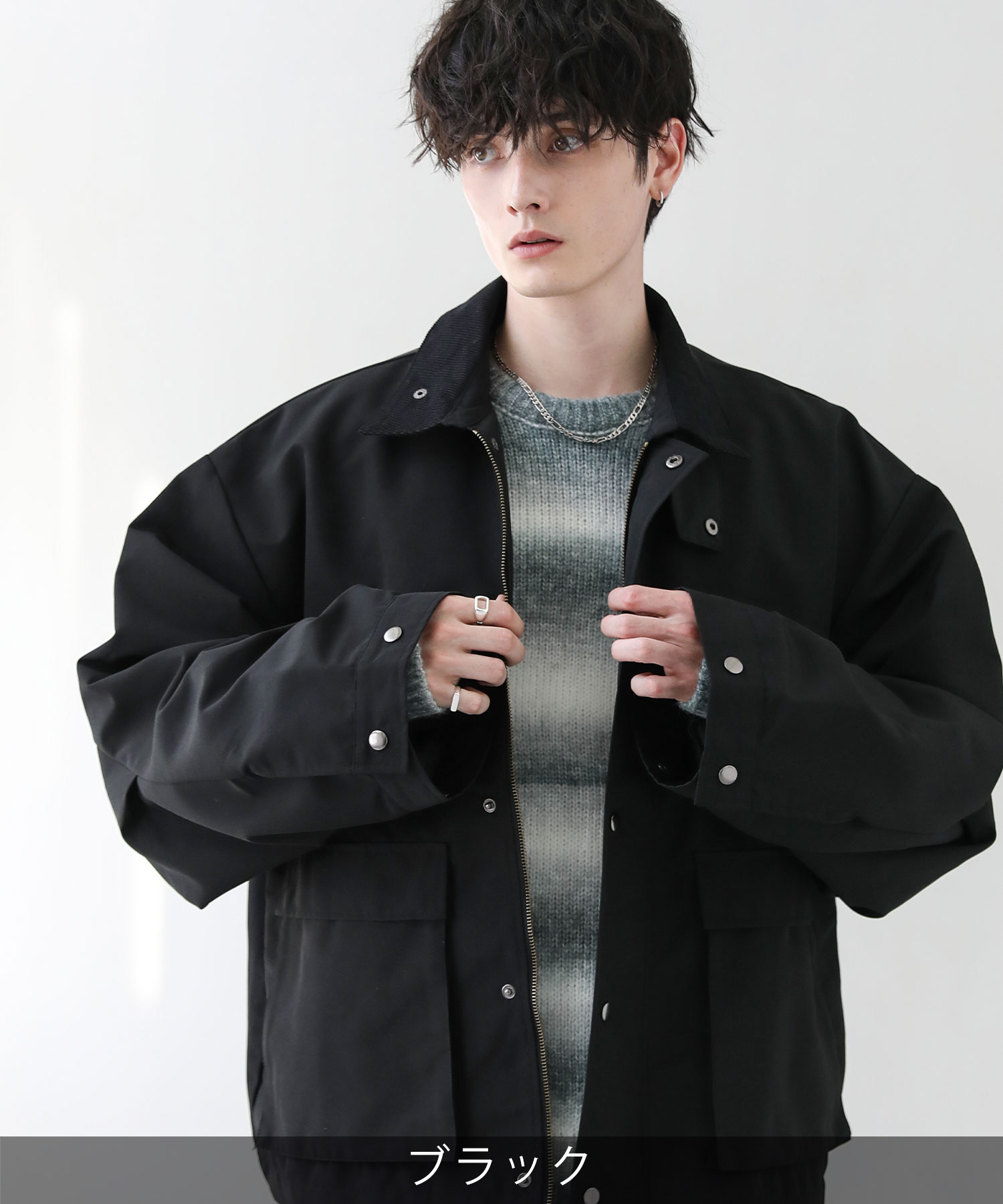 楽天市場】ワークジャケット メンズ ブルゾン 襟 コーデュロイ 2way