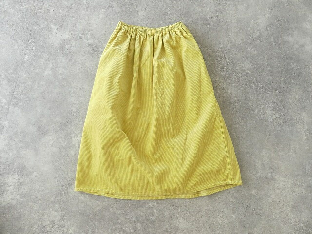 ホームスパンコーデュロイスカート白 ペチコート付き ホームスパン