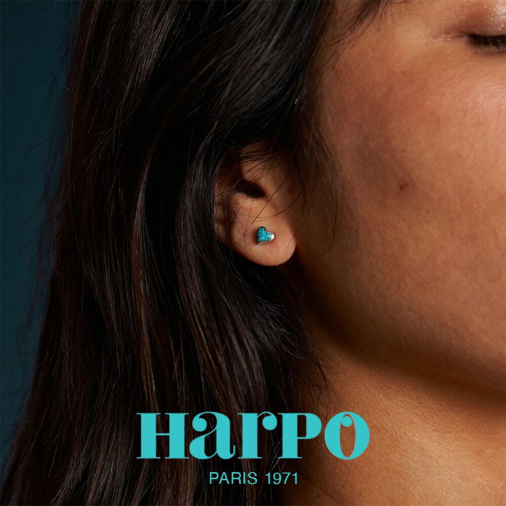 楽天市場】HARPO アルポ【E317】TURQUOISE MINI HEART EARRINGS