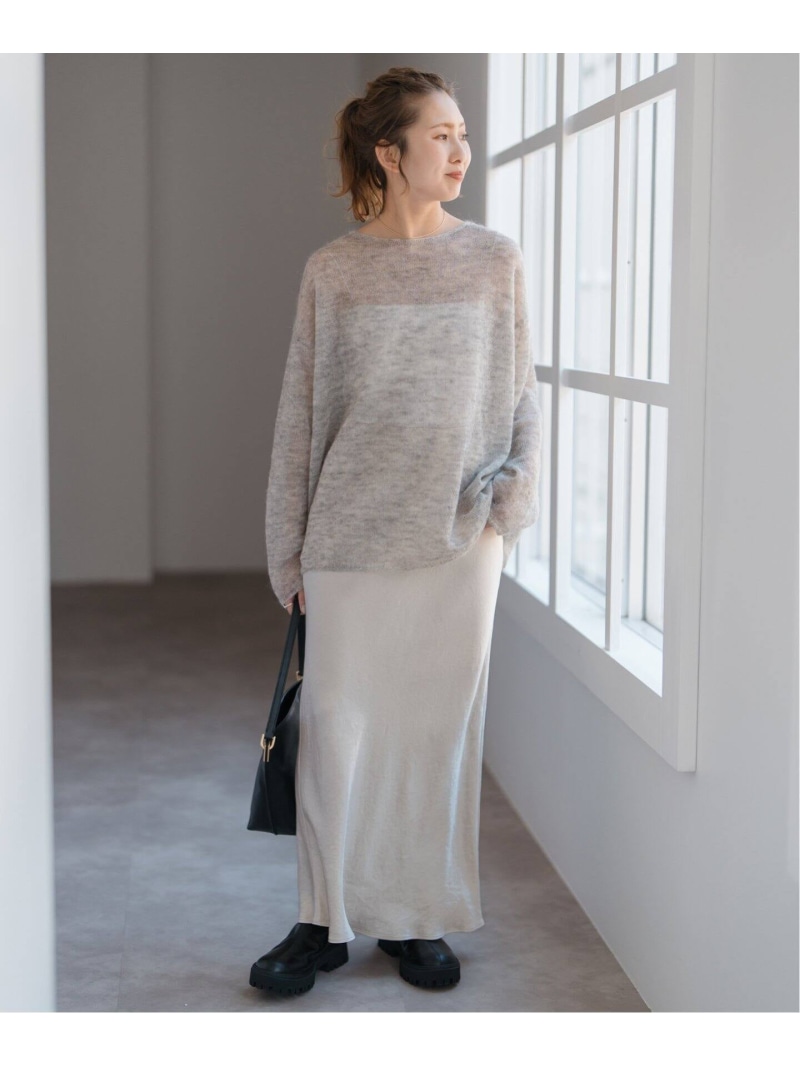 楽天市場】【SALE／30%OFF】《追加》ルーズモヘヤミックスボートネック