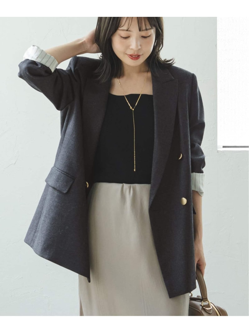 楽天市場】【SALE／20%OFF】ウールフラノピークドラペルジャケット