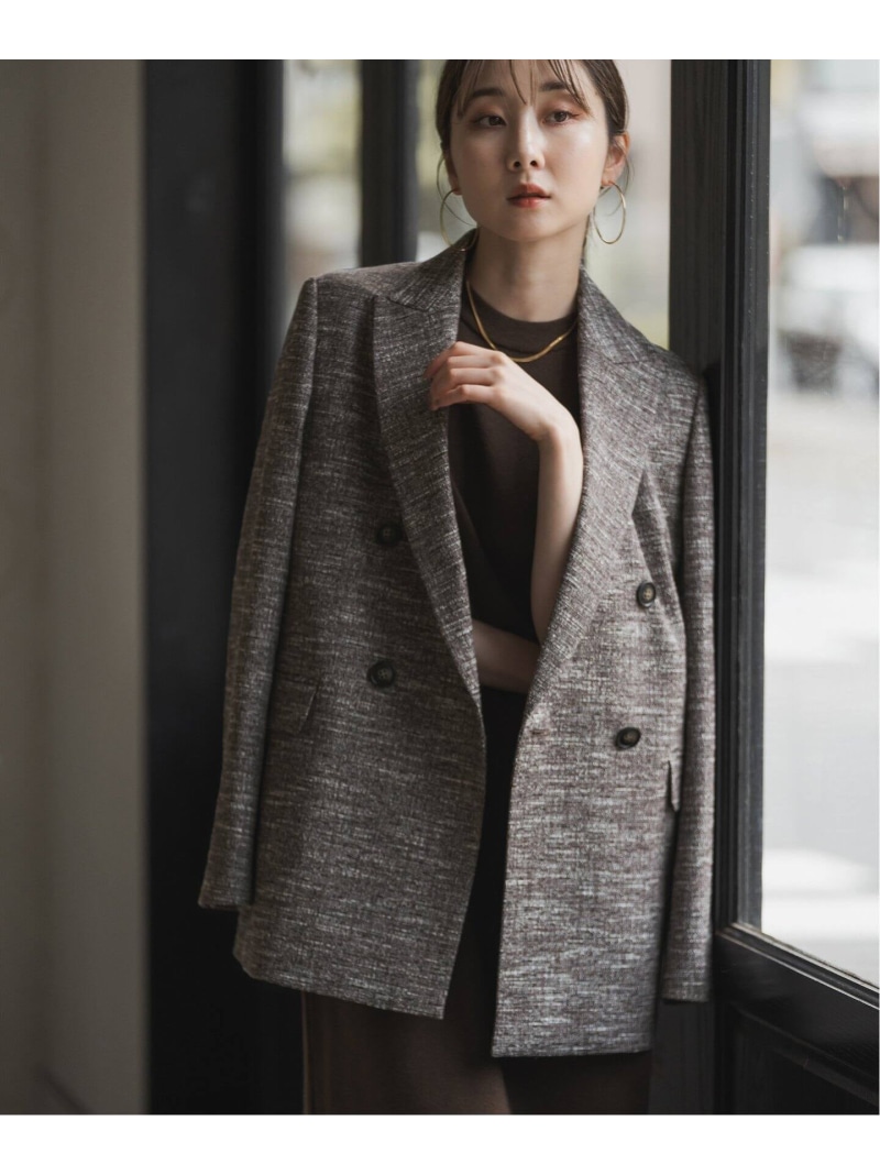 楽天市場】ライトツイードピークドラペルジャケット NOBLE ノーブル