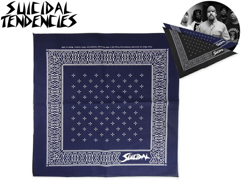 楽天市場】SUICIDAL TENDENCIES スーサイダル・テンデンシーズ BANDANA