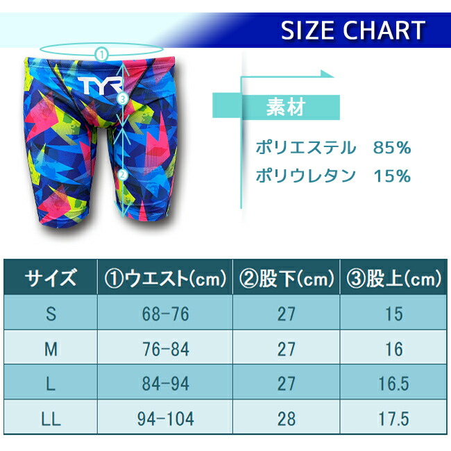 楽天市場】メンズ水着 フィットネス水着 TYR ティア トレーニング水着