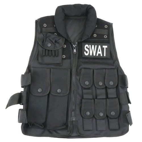 楽天市場】タクティカルSWATタイプベスト ブラック 特殊部隊 ベスト