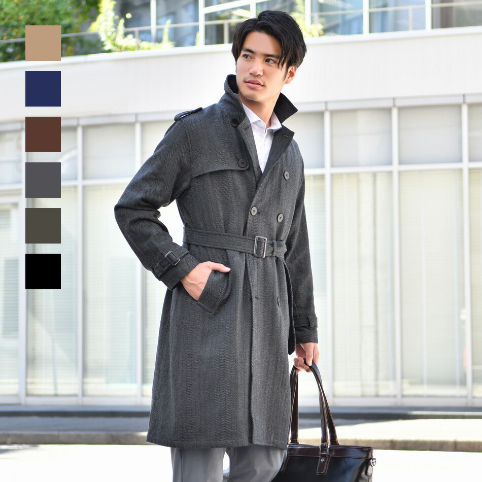 楽天市場】【59%off SALE】トレンチコート メンズ ロング丈 ビジネス