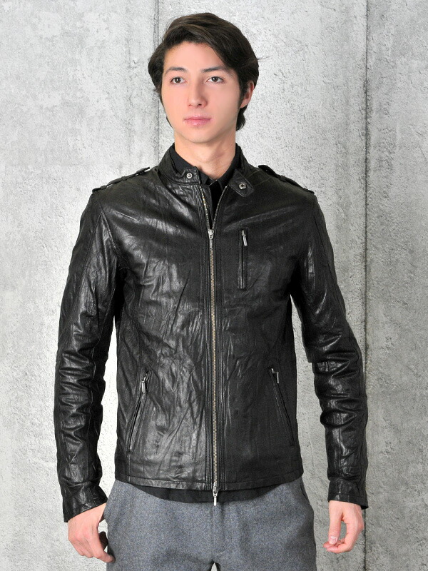 楽天市場】【50%off SALE】レザージャケット メンズ 本革 ラムレザー