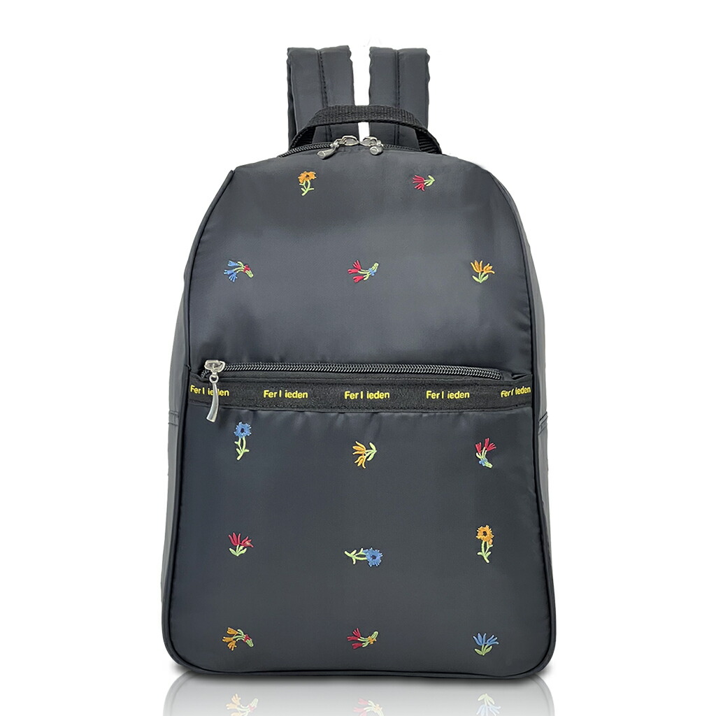 楽天市場】＼軽さ180g／小花刺繍 軽量リュック 4796 [Ferlieden