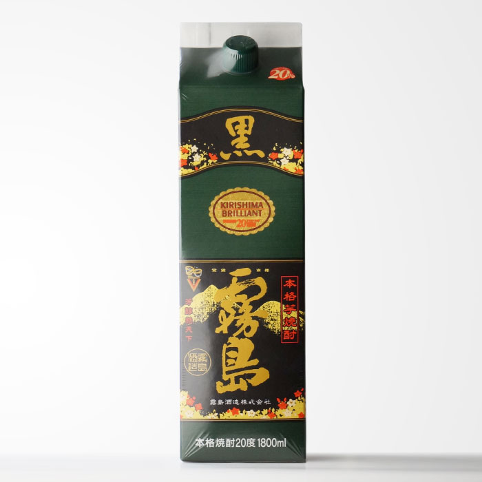楽天市場】黒霧島 20度1800mlパック 芋焼酎 霧島酒造 紙パック 焼酎 芋