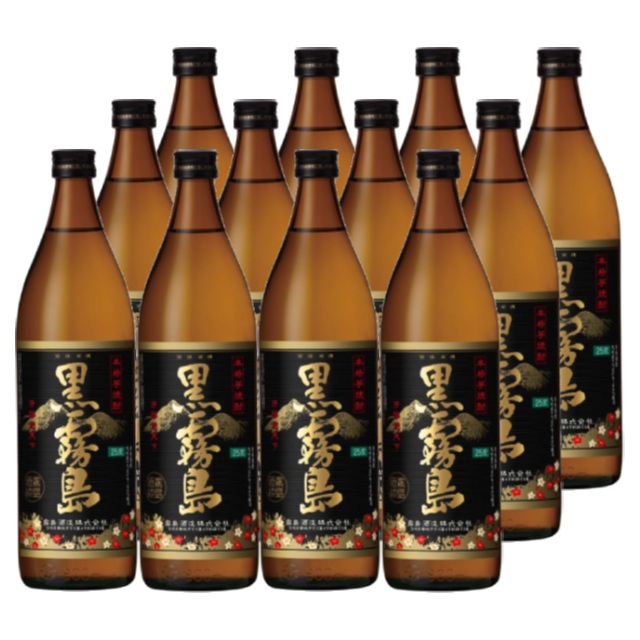 楽天市場】黒霧島 25度 900ml×12本 芋焼酎 霧島酒造 宮崎県※北海道