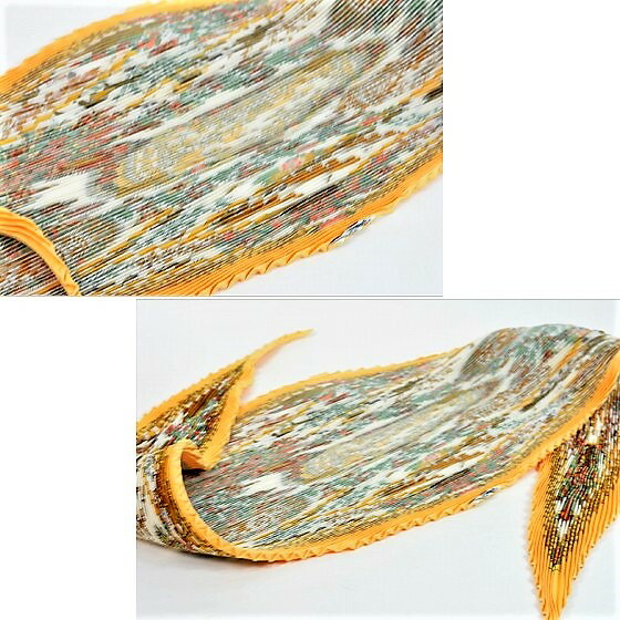 12月末まで値下げ！HERMES プリーツスカーフ イエロー系 12月末まで