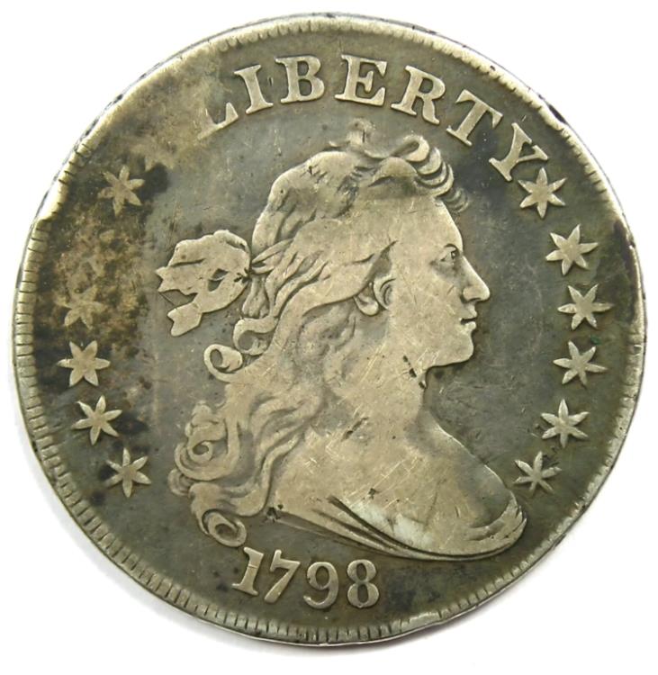 楽天市場】1798 ドレープ バスト シルバー 1 ドル コイン - 細かい