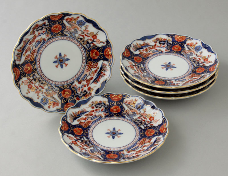 楽天市場】中皿 取り皿 セット 有田焼 染錦間取山水 銘々皿揃 （径16cm