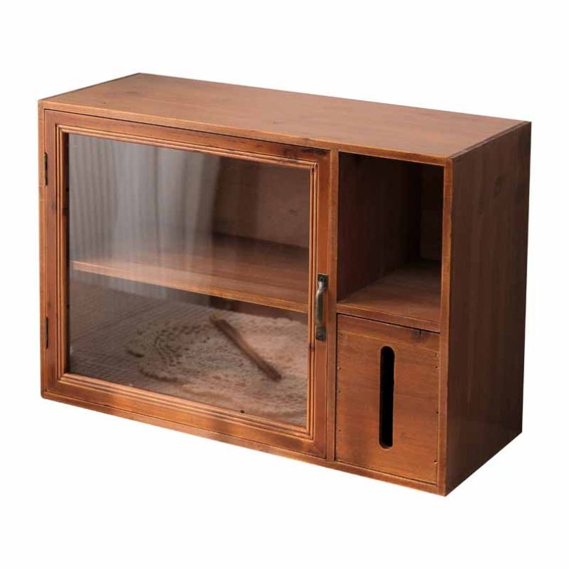 楽天市場】1000円OFFクーポン ミニ 卓上キャビネット 扉付き ガラス