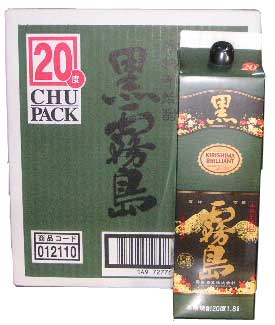 楽天市場】200円OFFクーポン対象 芋焼酎 紙パック 黒霧島 20度 1800ml